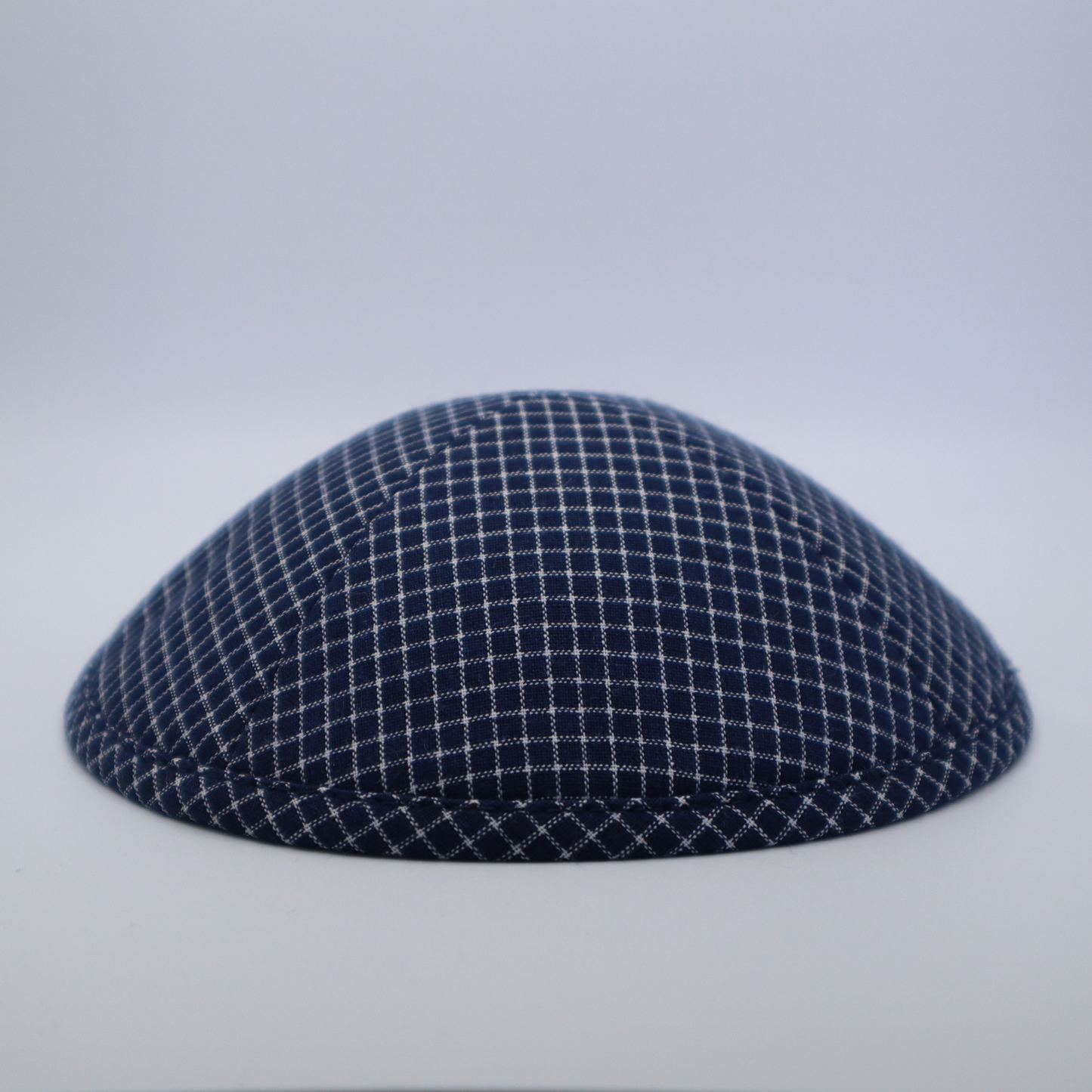 Blue and Gray Grid Kippah