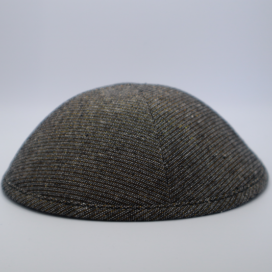 Gold-Spackled Grey Kippah