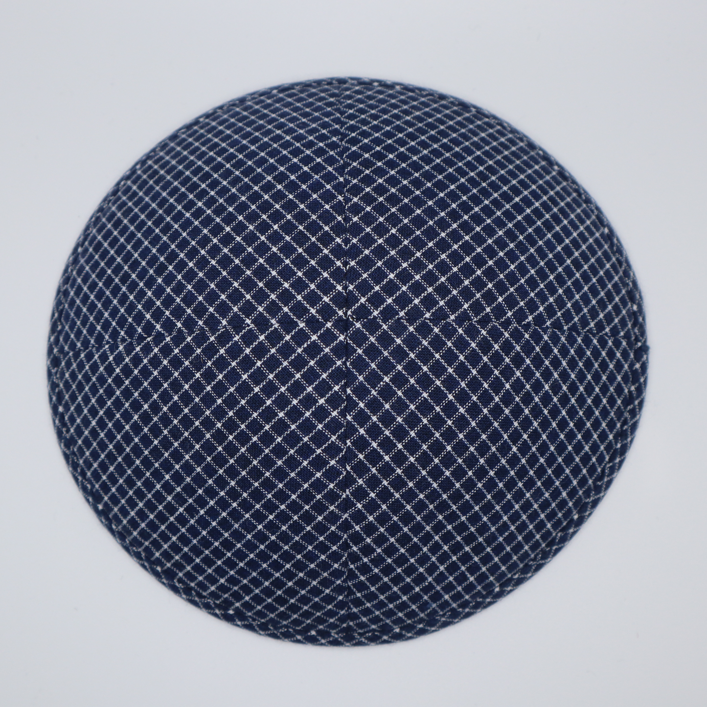 Blue and Gray Grid Kippah