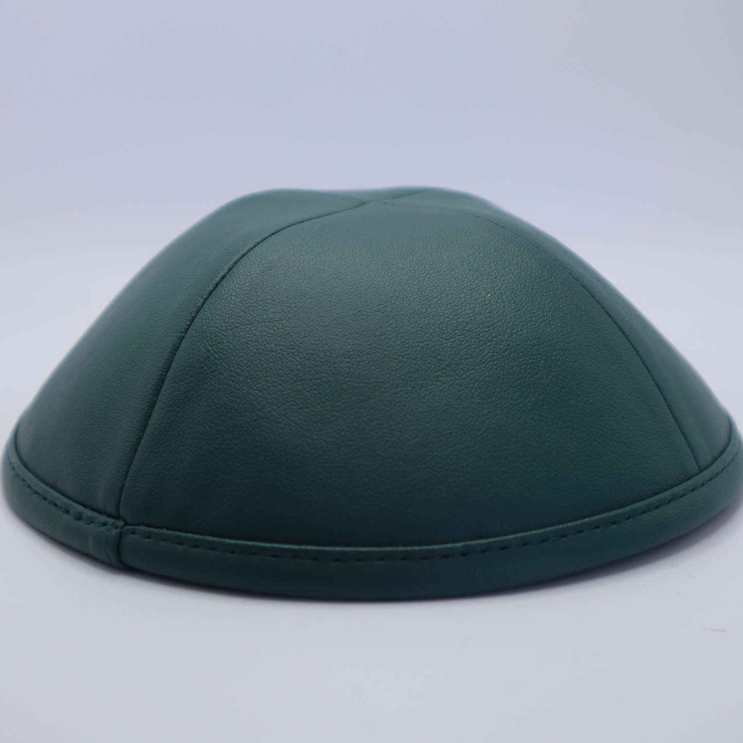 Dark Green Leather Kippah